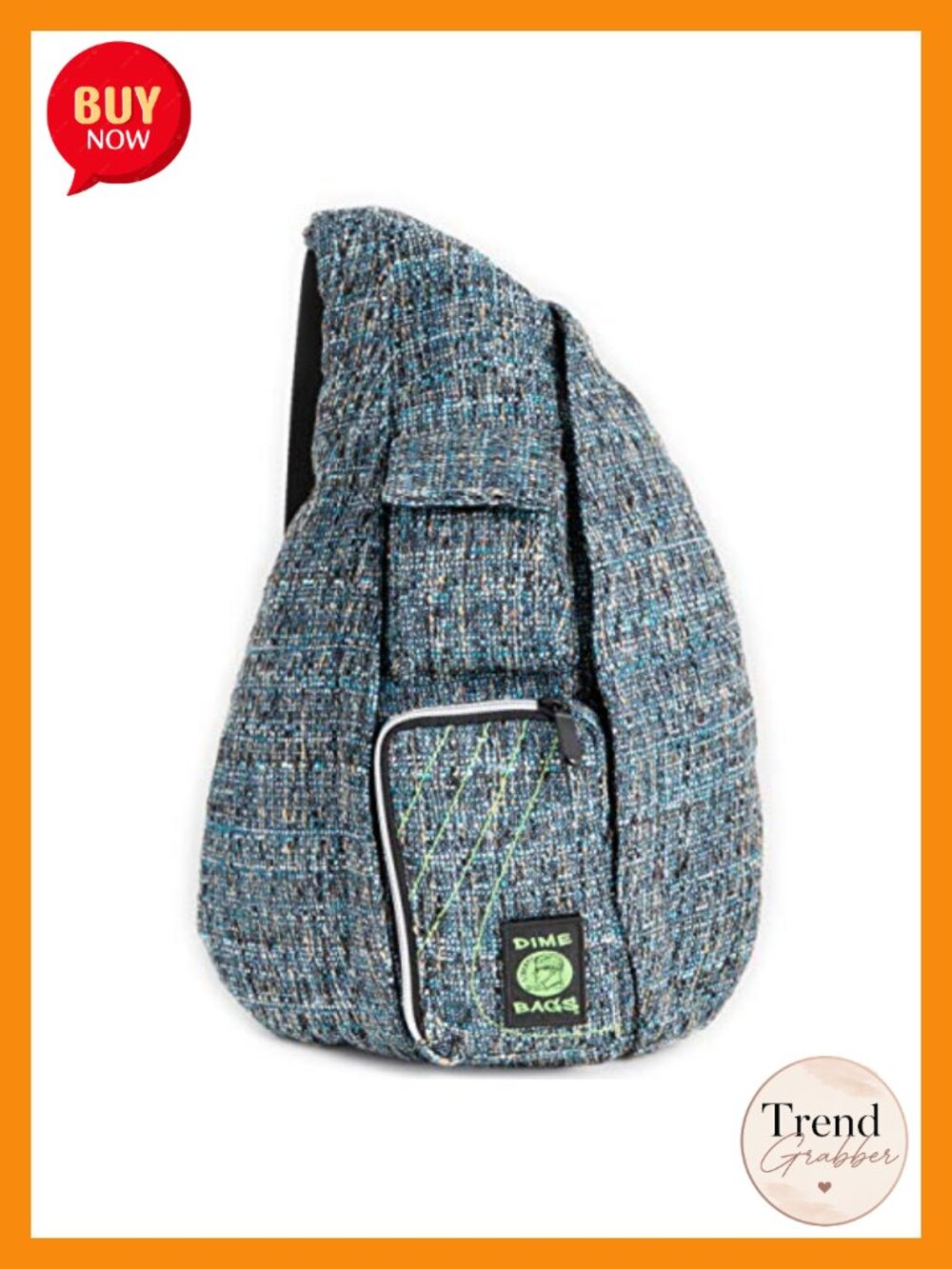 Crossbody Sling Backpack Adjustable Strap Hempster 7 Compartments